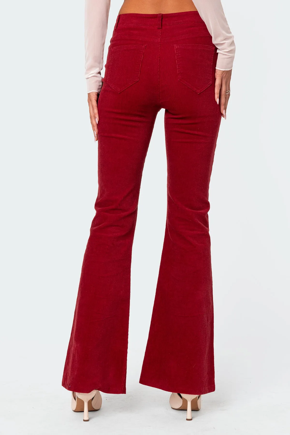Tony Corduroy Flared Pants sold by Edikted product image thumbnail 4