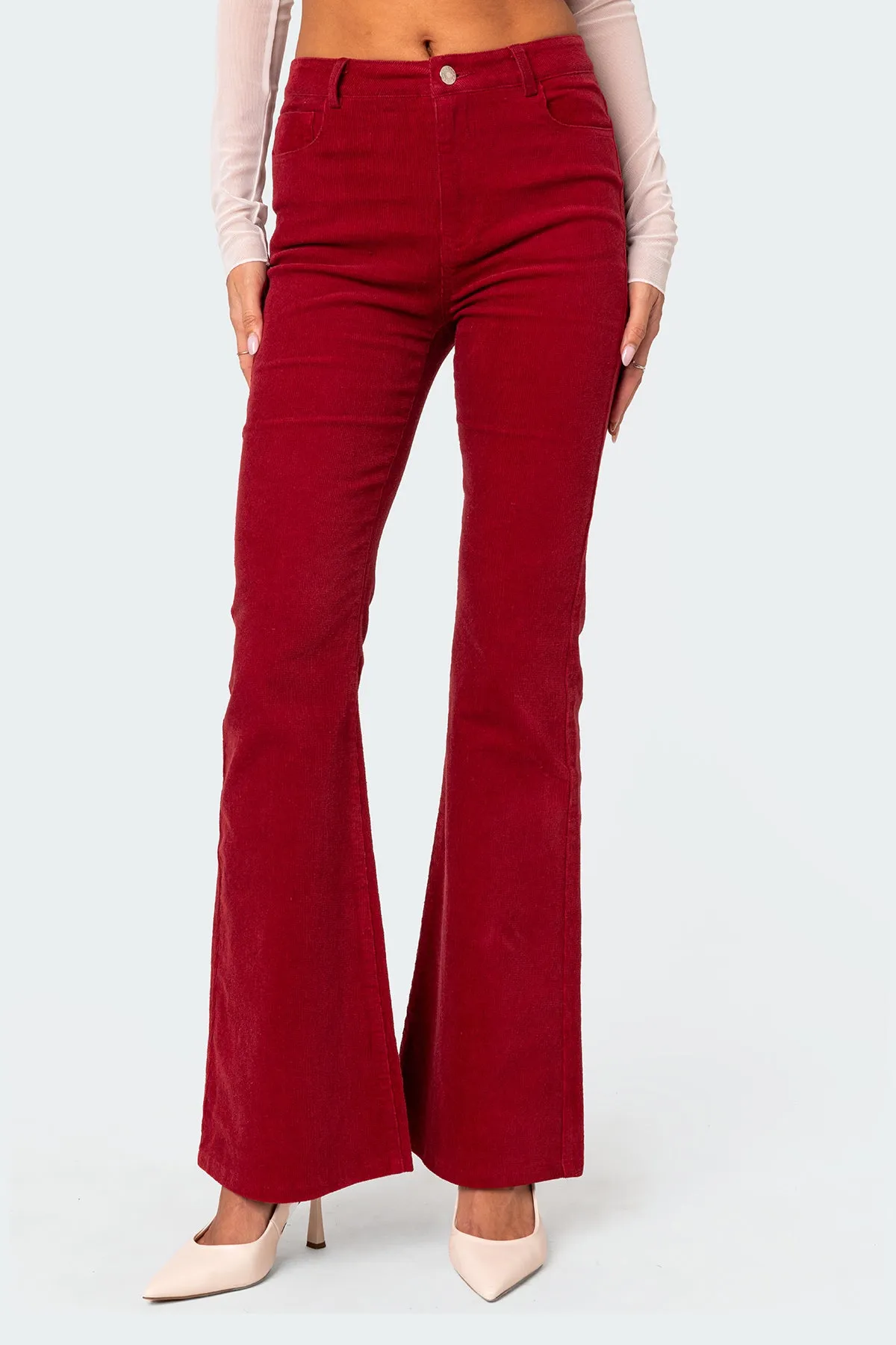 Tony Corduroy Flared Pants sold by Edikted product image thumbnail 2