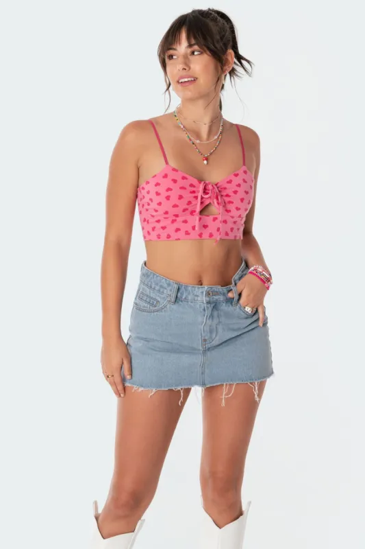 Piper Cut-Out Top sold by Edikted