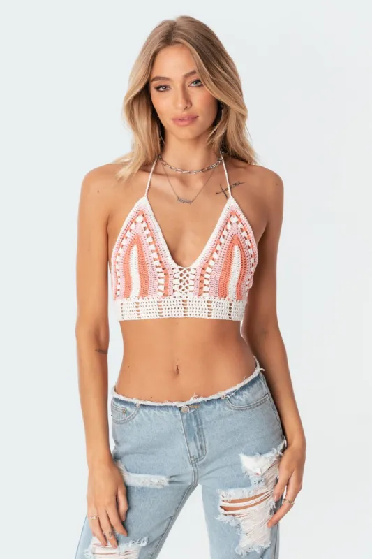 Gypsy Crochet Top sold by Edikted