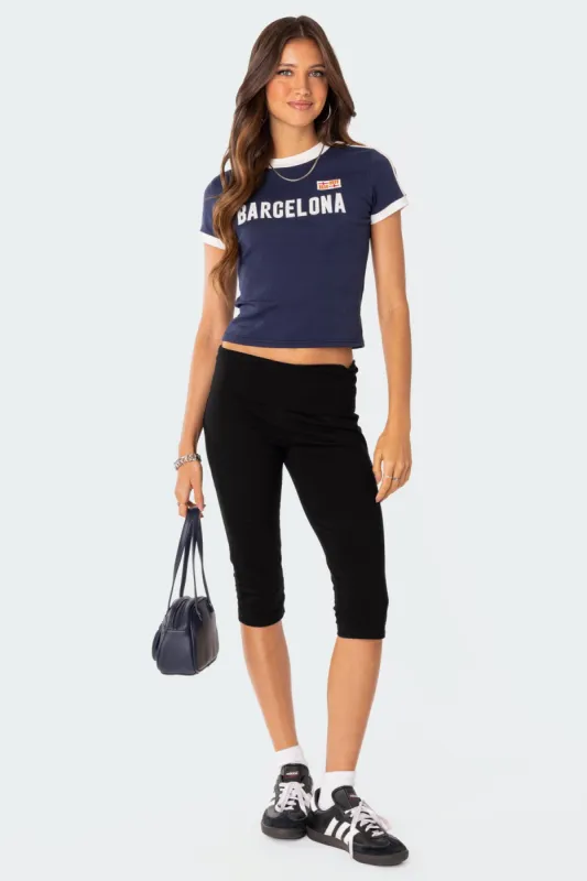 Fold Over Midi Leggings made by Edikted