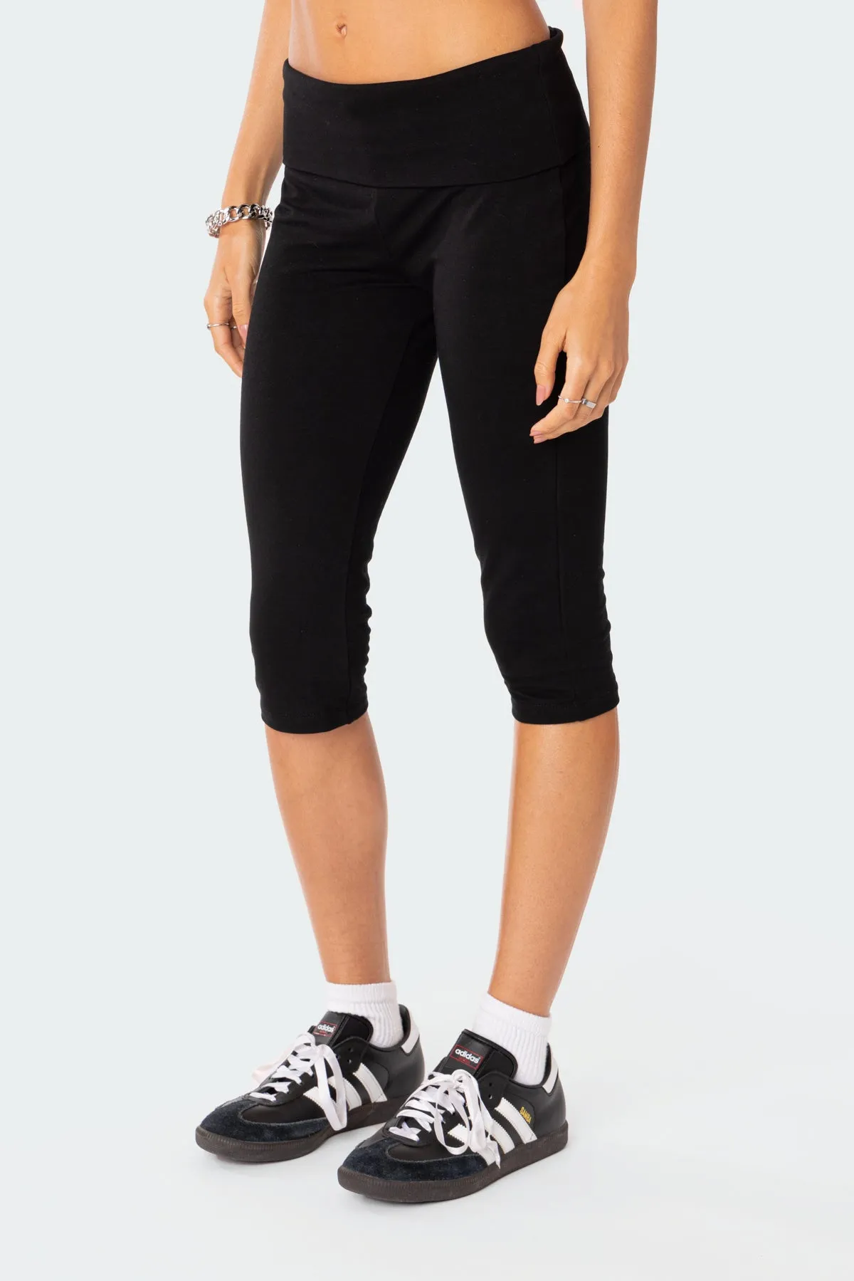 Fold Over Midi Leggings sold by Edikted product image thumbnail 3
