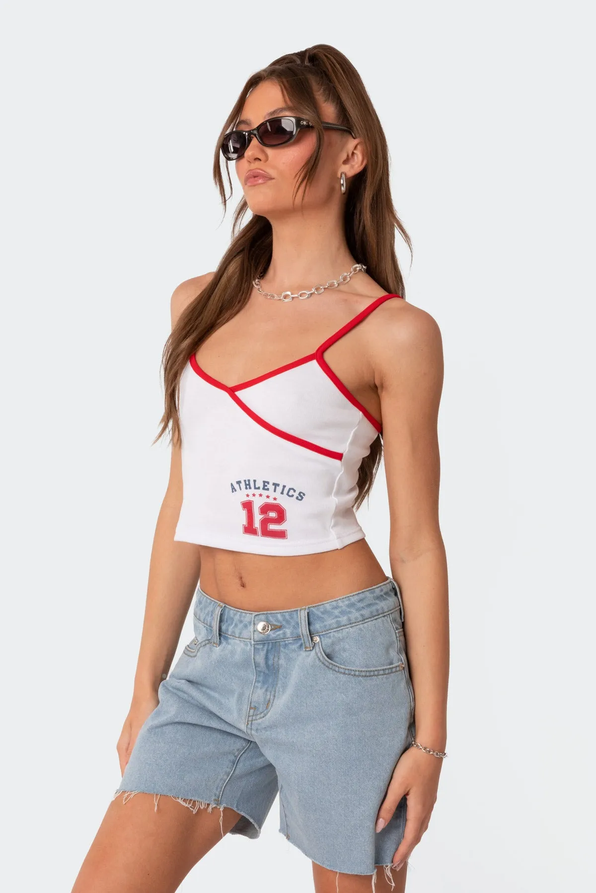 Athletics Contrast Tank Top sold by Edikted product image thumbnail 4