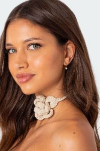 Crystal Stone Hoop Earrings sold by Edikted