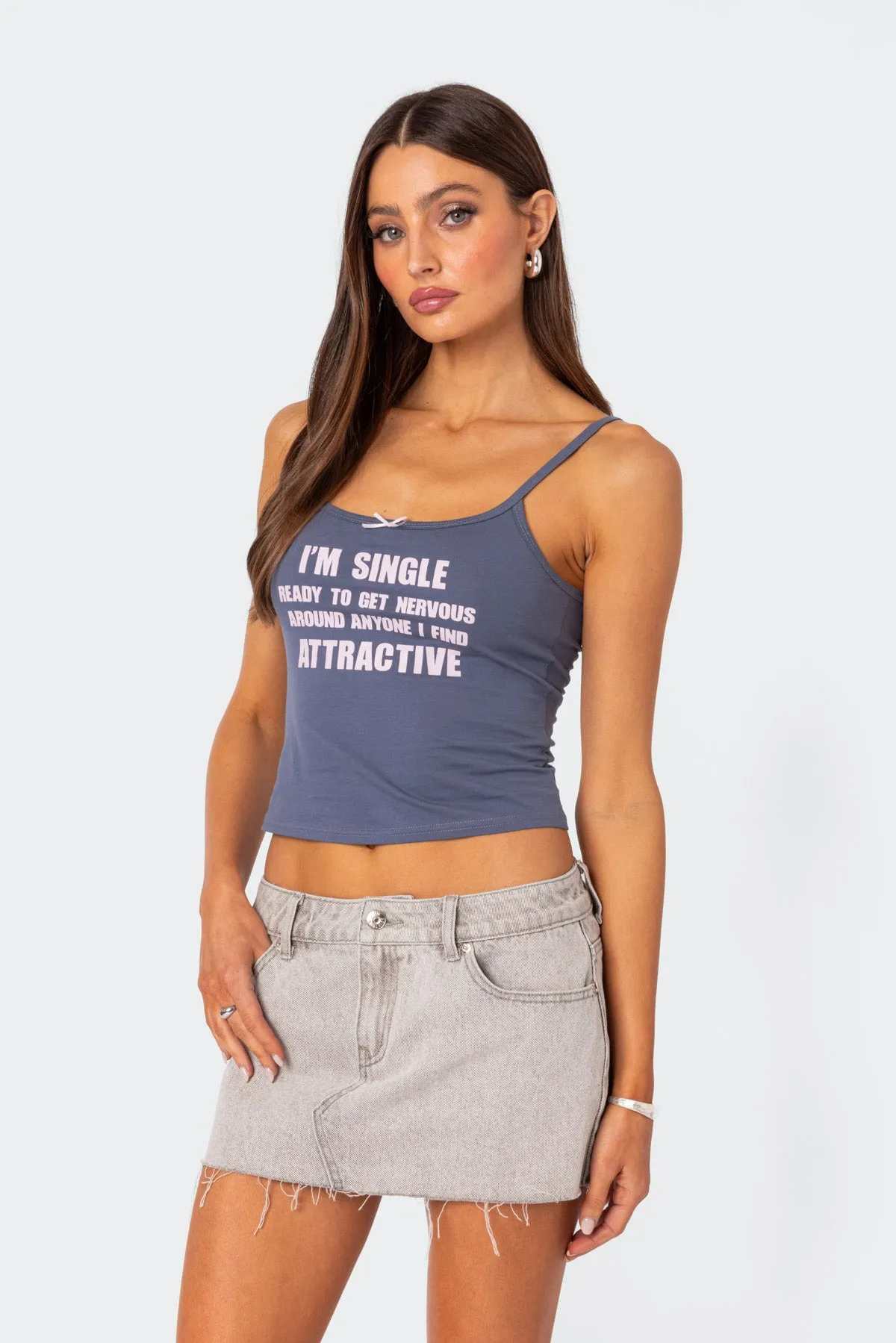 I'M Single Tank Top sold by Edikted product image thumbnail 3