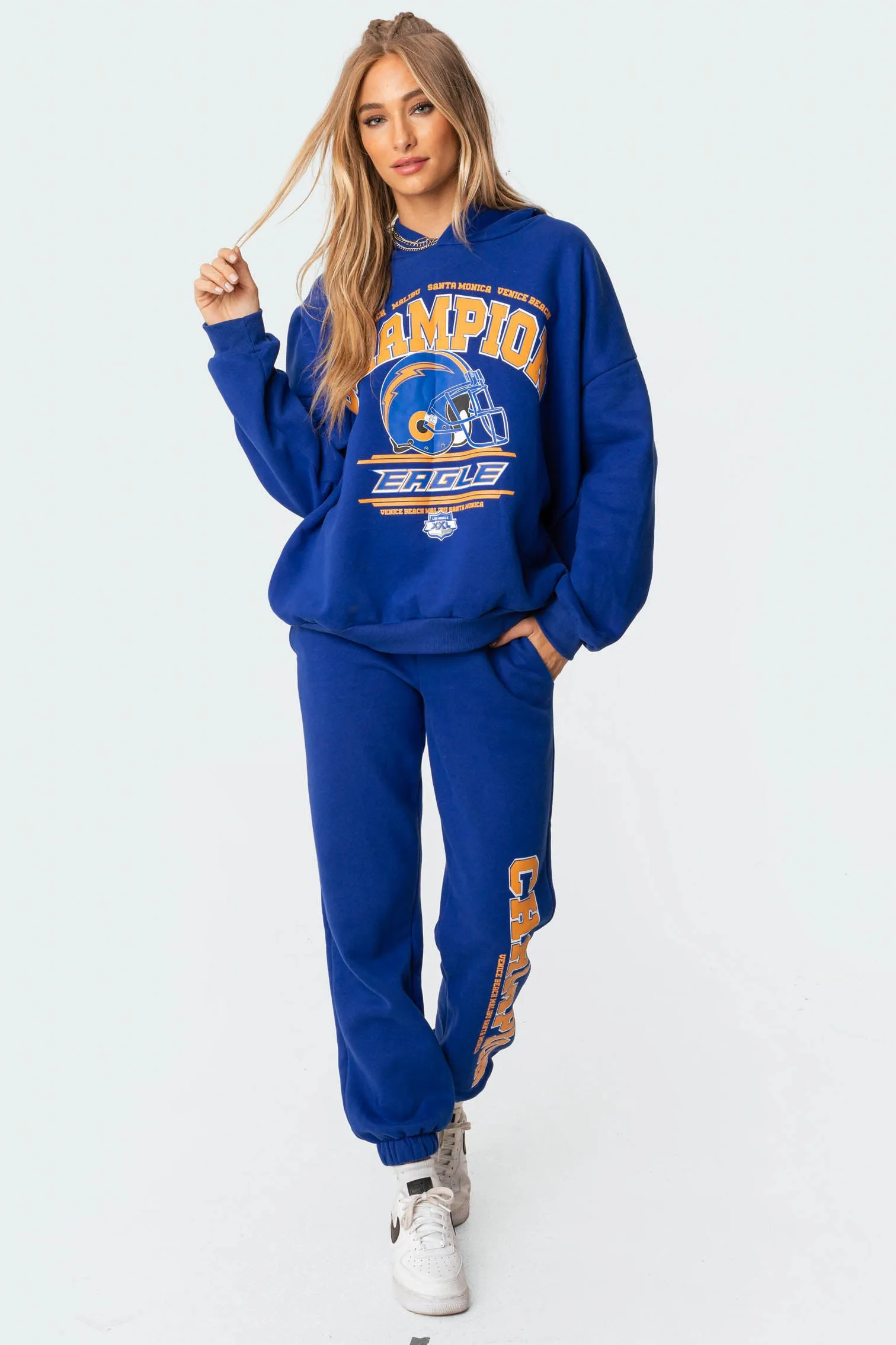 La Champion Oversized Hoodie sold by Edikted product image thumbnail 3