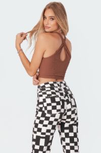 Alexis Cross Halter Top sold by Edikted