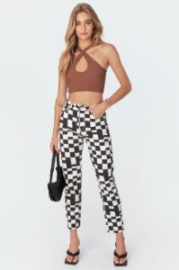 Alexis Cross Halter Top sold by Edikted
