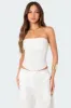 Arya Linen Look Corset sold by Edikted