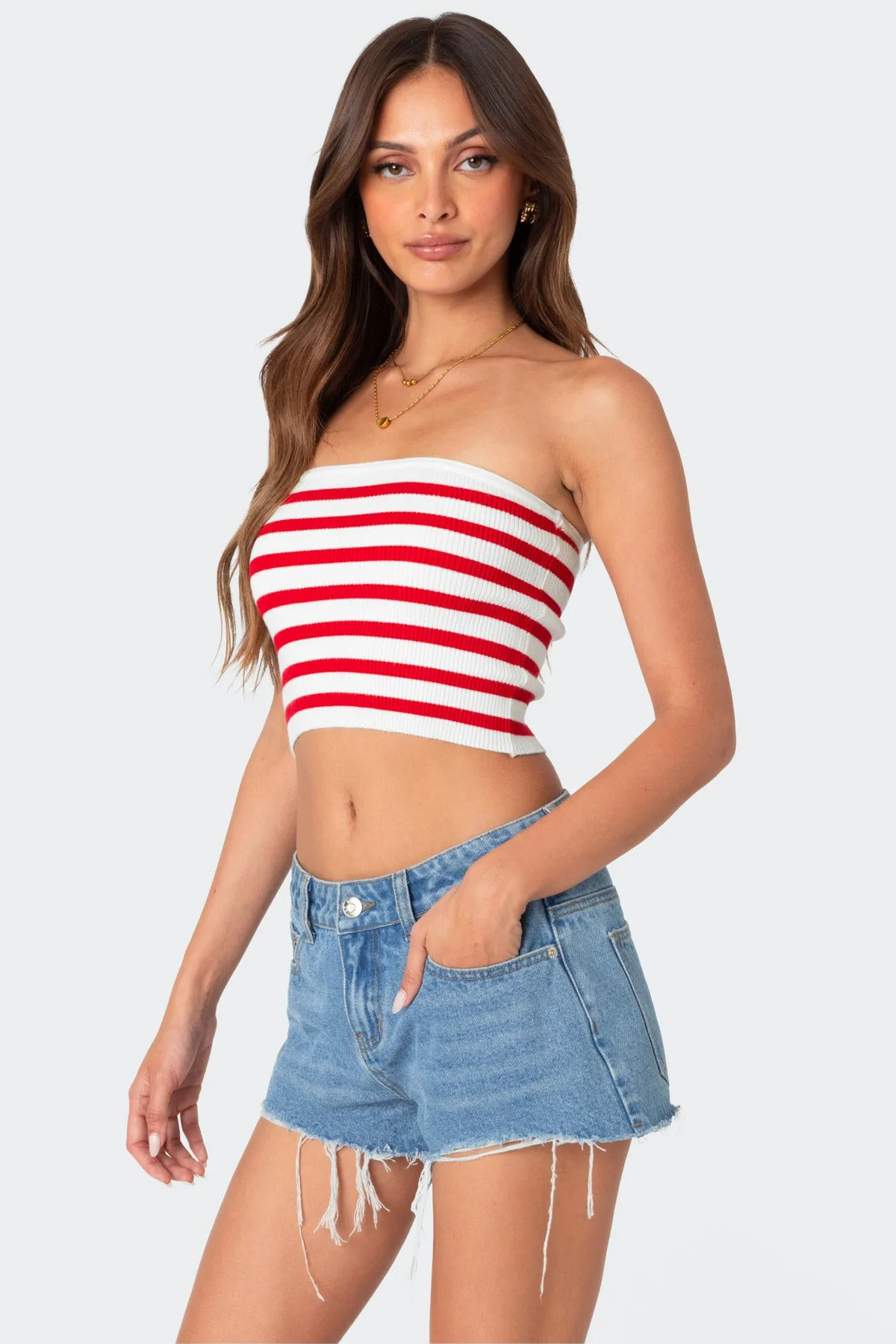 Lexi Ribbed Tube Top sold by Edikted product image thumbnail 3