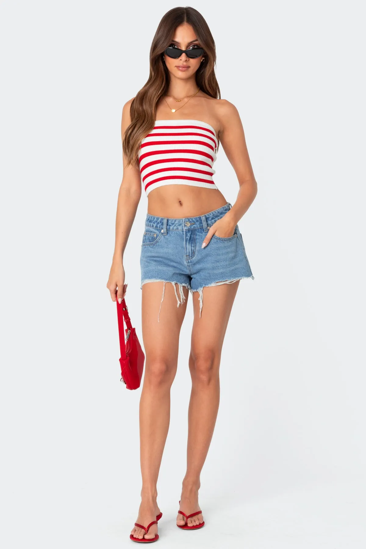 Lexi Ribbed Tube Top sold by Edikted product image thumbnail 2