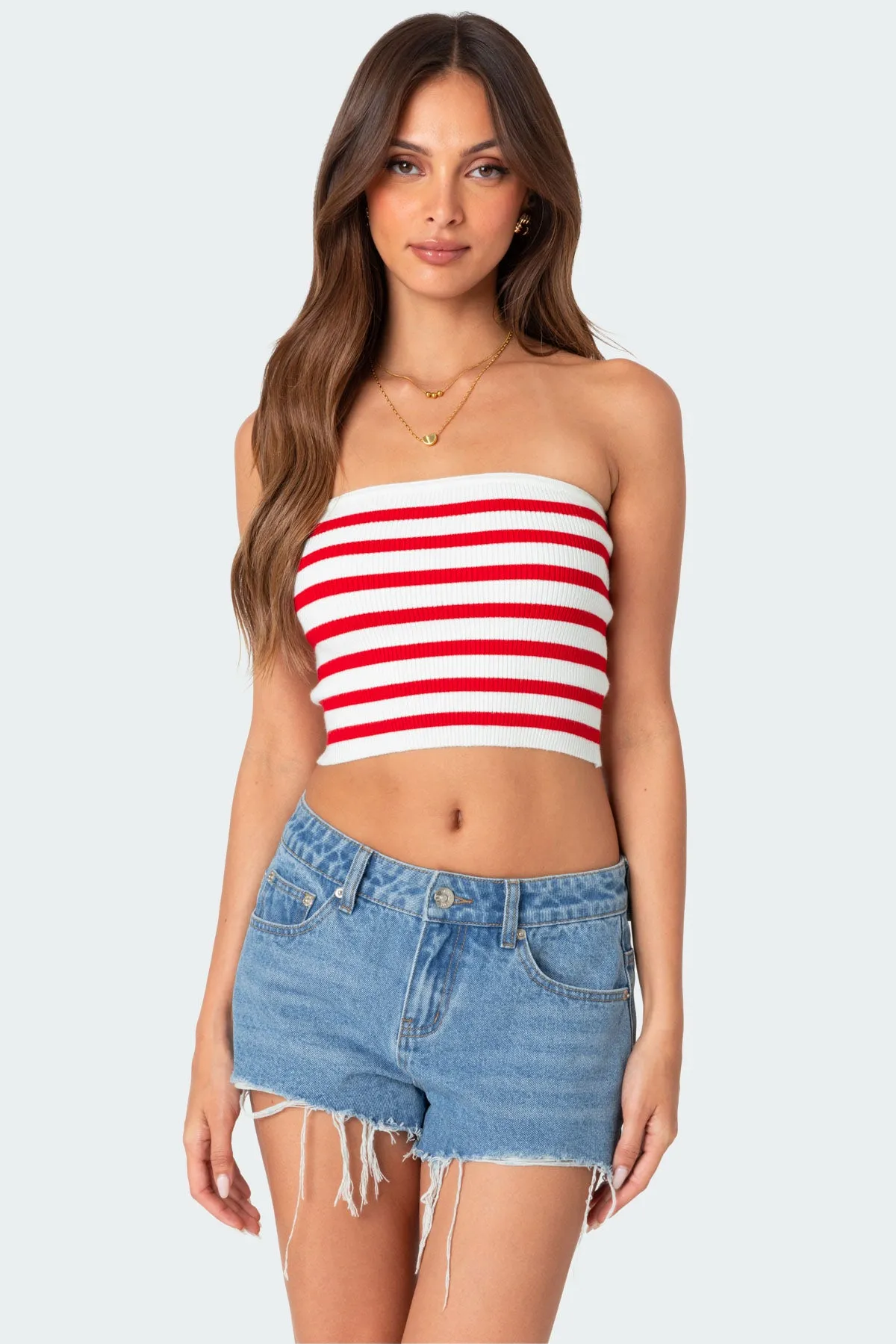 Lexi Ribbed Tube Top sold by Edikted