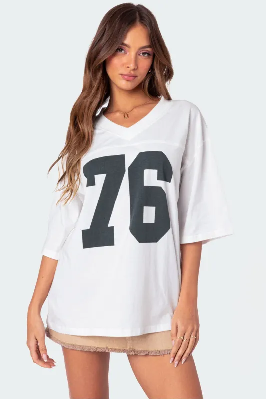 76 Oversized T-Shirt sold by Edikted
