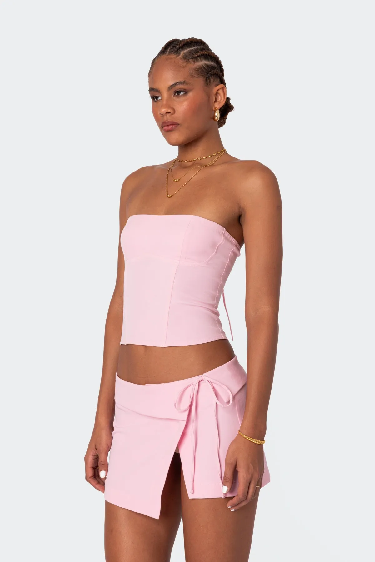 Selena Lace Up Corset sold by Edikted product image thumbnail 3