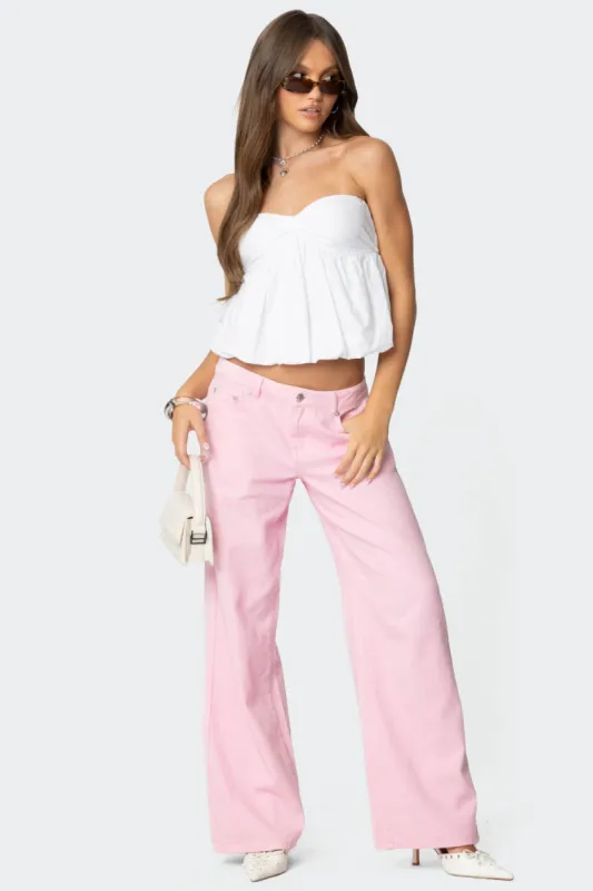 Roman Low Rise Slouchy Jeans sold by Edikted