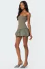 Bubble Skirt Ribbed Mini Dress sold by Edikted