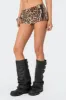 Sequin Leopard Printed Micro Shorts sold by Edikted