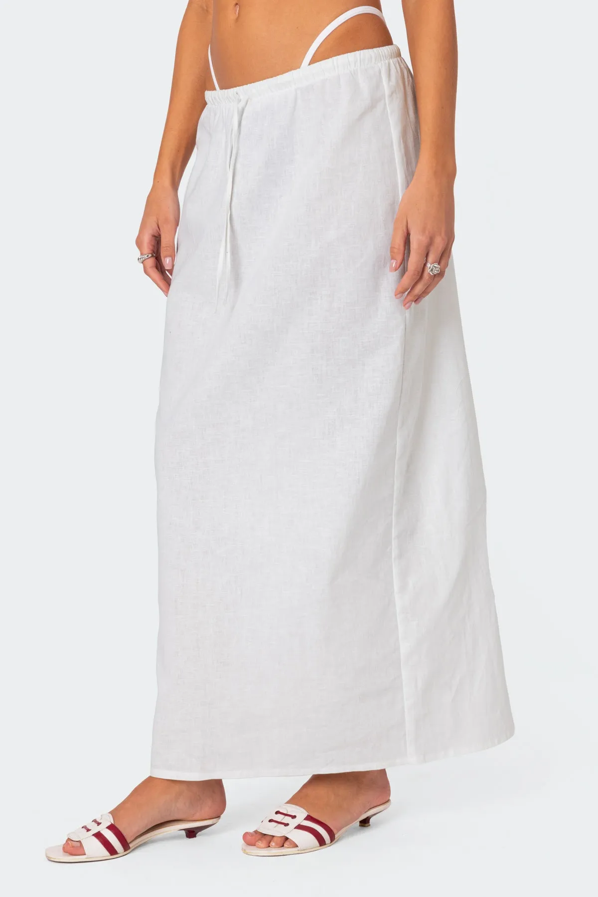 Rayla Linen Look Maxi Skirt sold by Edikted product image thumbnail 3