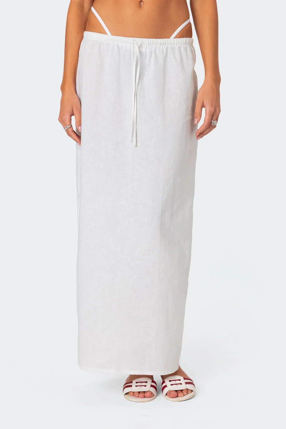Rayla Linen Look Maxi Skirt sold by Edikted product image thumbnail 2