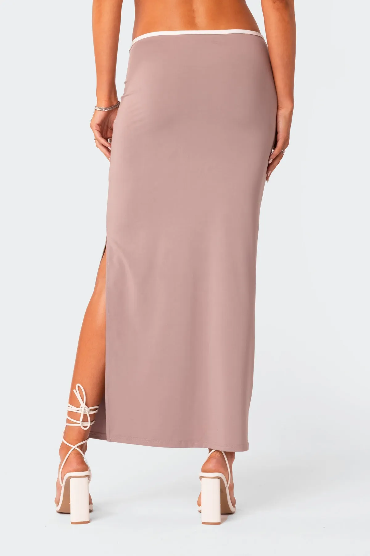 Nadia Side Slitted Maxi Skirt sold by Edikted product image thumbnail 5