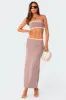 Nadia Side Slitted Maxi Skirt sold by Edikted