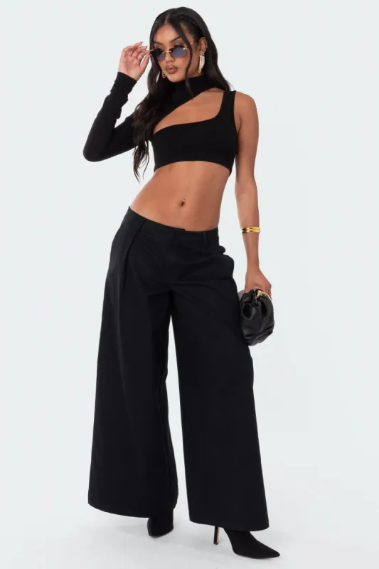 Bini Low Rise Wide Leg Pants sold by Edikted