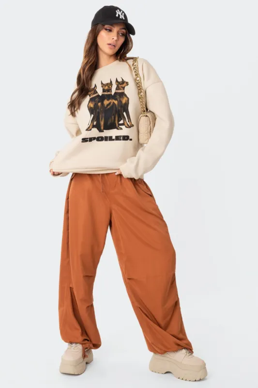 Triplets Oversized Sweatshirt sold by Edikted