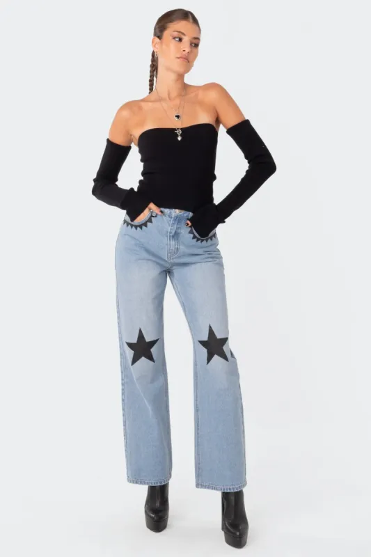 Star Of The Show High-Rise Jeans made by Edikted