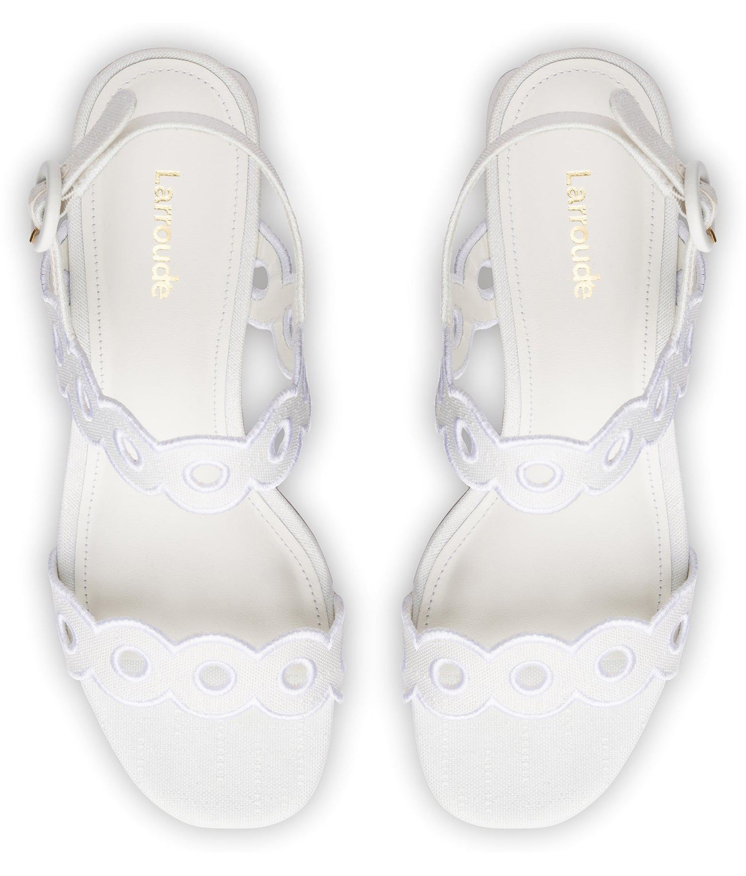 Florence Broderie Sandal In White Raffia sold by Andie product image thumbnail 3