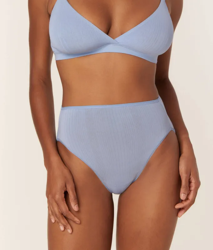 The High Waist Hipster Panty - Cloud - Bluebell sold by Andie