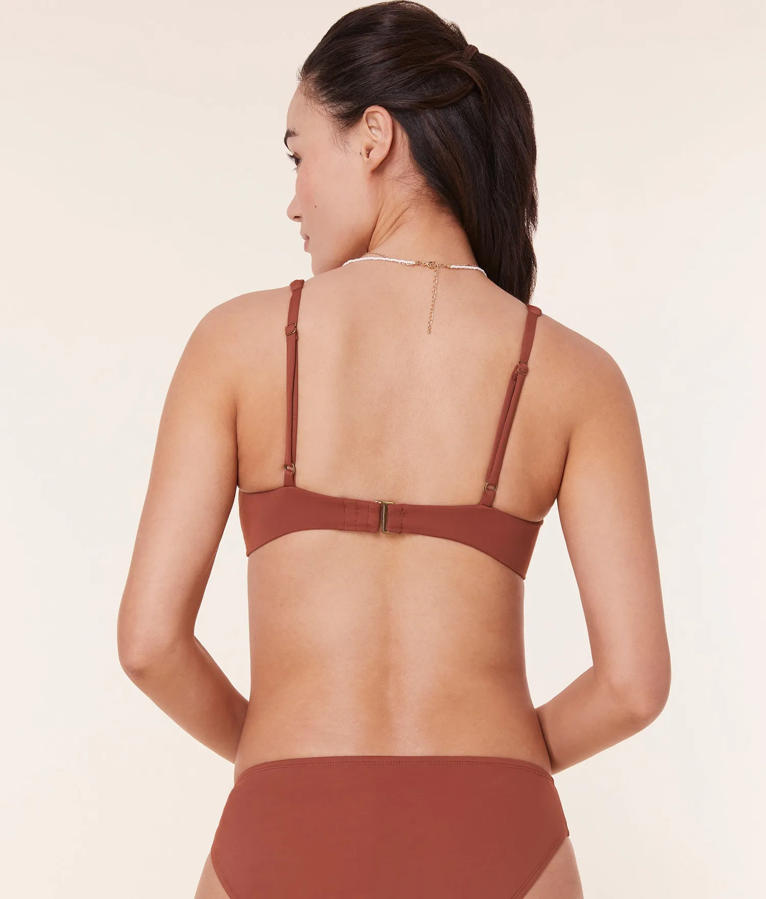 The Amor Bikini Top - Eco Nylon - Sequoia sold by Andie product image thumbnail 3