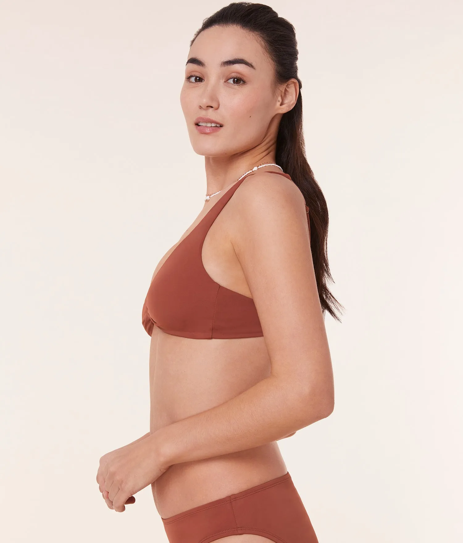 The Amor Bikini Top - Eco Nylon - Sequoia sold by Andie product image thumbnail 4