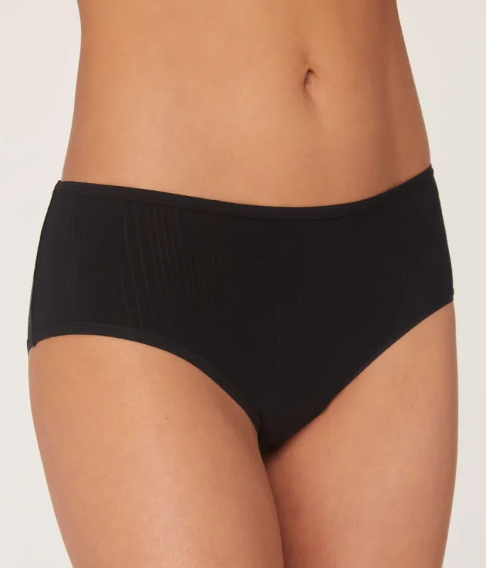 The Brief Panty - Cloud - Black sold by Andie