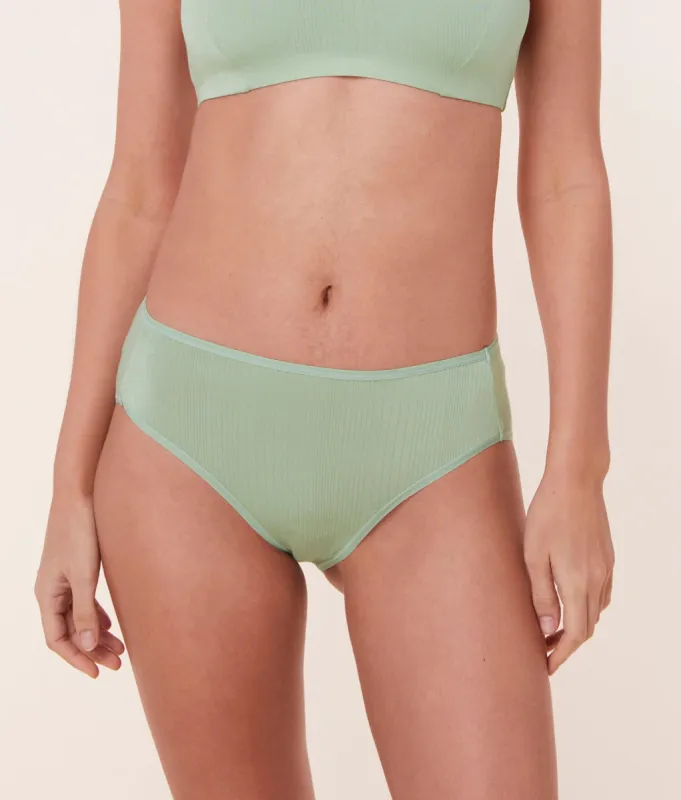 The High Waist Hipster Panty - Cloud - Jade sold by Andie