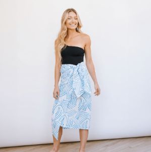 Sunshine Tienda Shark Stripe Sarong sold by Andie