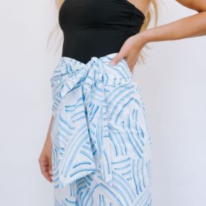 Sunshine Tienda Shark Stripe Sarong sold by Andie