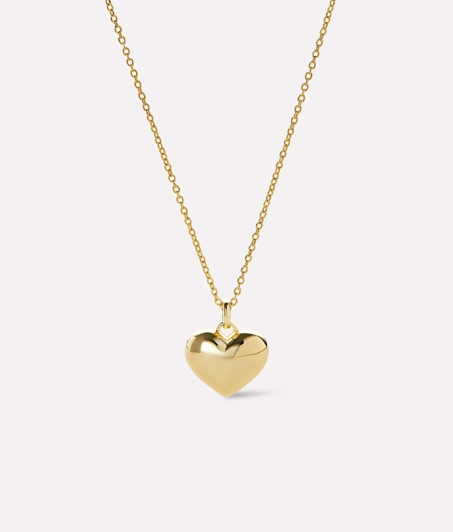 Lev Small Gold Heart Necklace sold by Andie