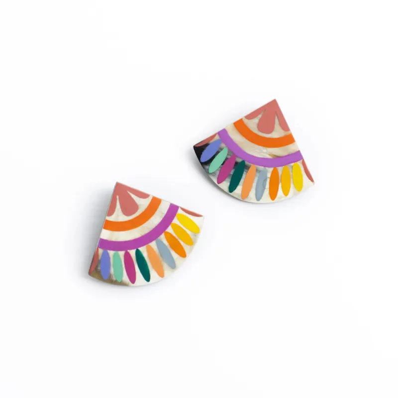 Rainbow Tile Earrings | Sunshine Tienda sold by Andie