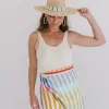 Rainbow Stripe Sarong sold by Andie