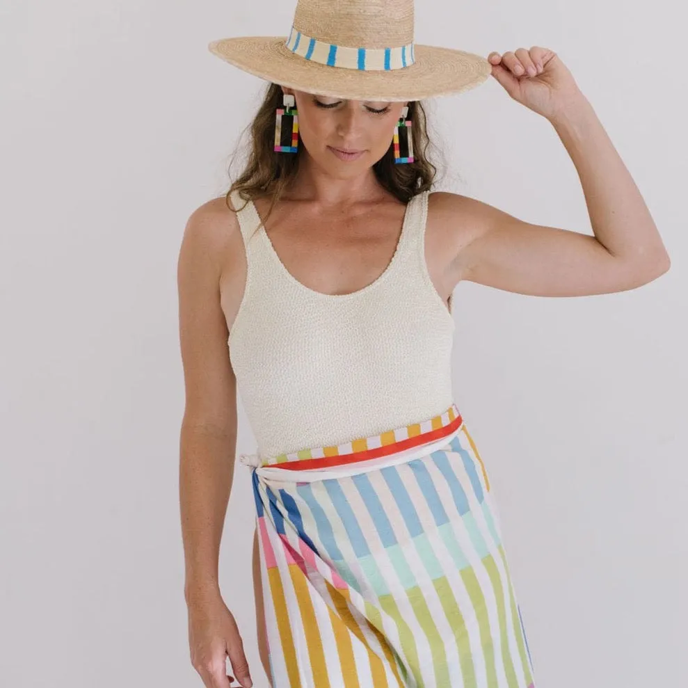 Rainbow Stripe Sarong sold by Andie product image thumbnail 4