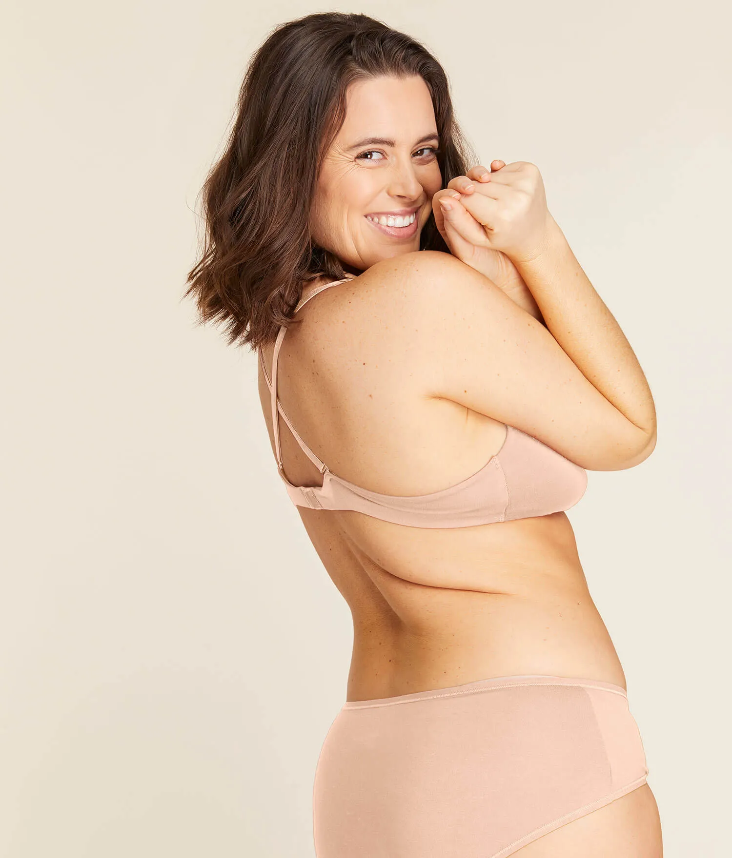 The Plunge Bralette - Rayon - Blush sold by Andie product image thumbnail 2