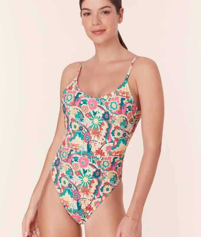 The Laguna One Piece - Eco Nylon - Summer Groove sold by Andie