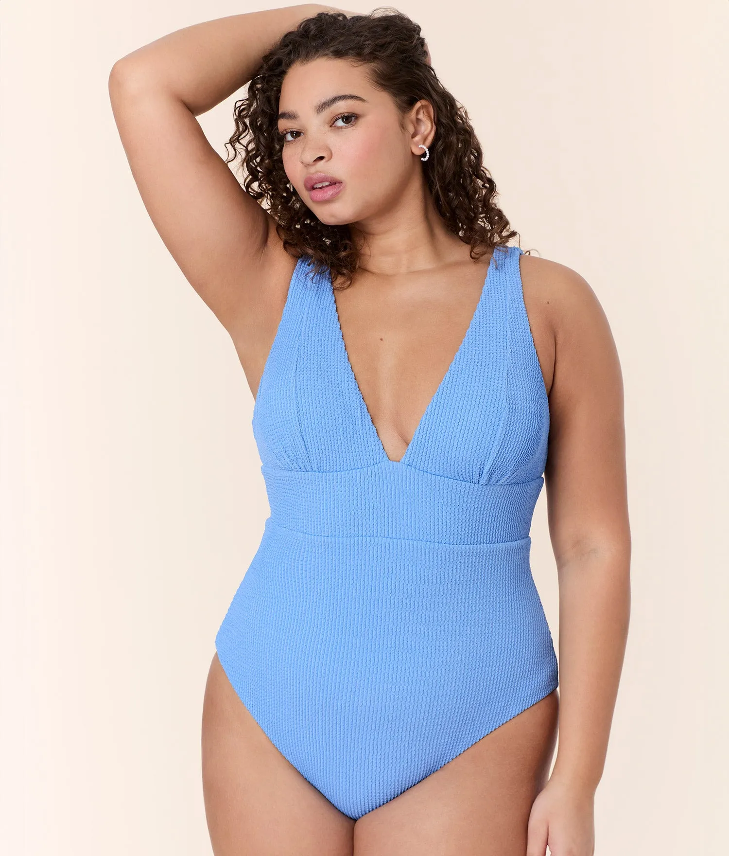 The Mykonos One Piece - Seersucker - Felicia - Long Torso sold by Andie product image thumbnail 4