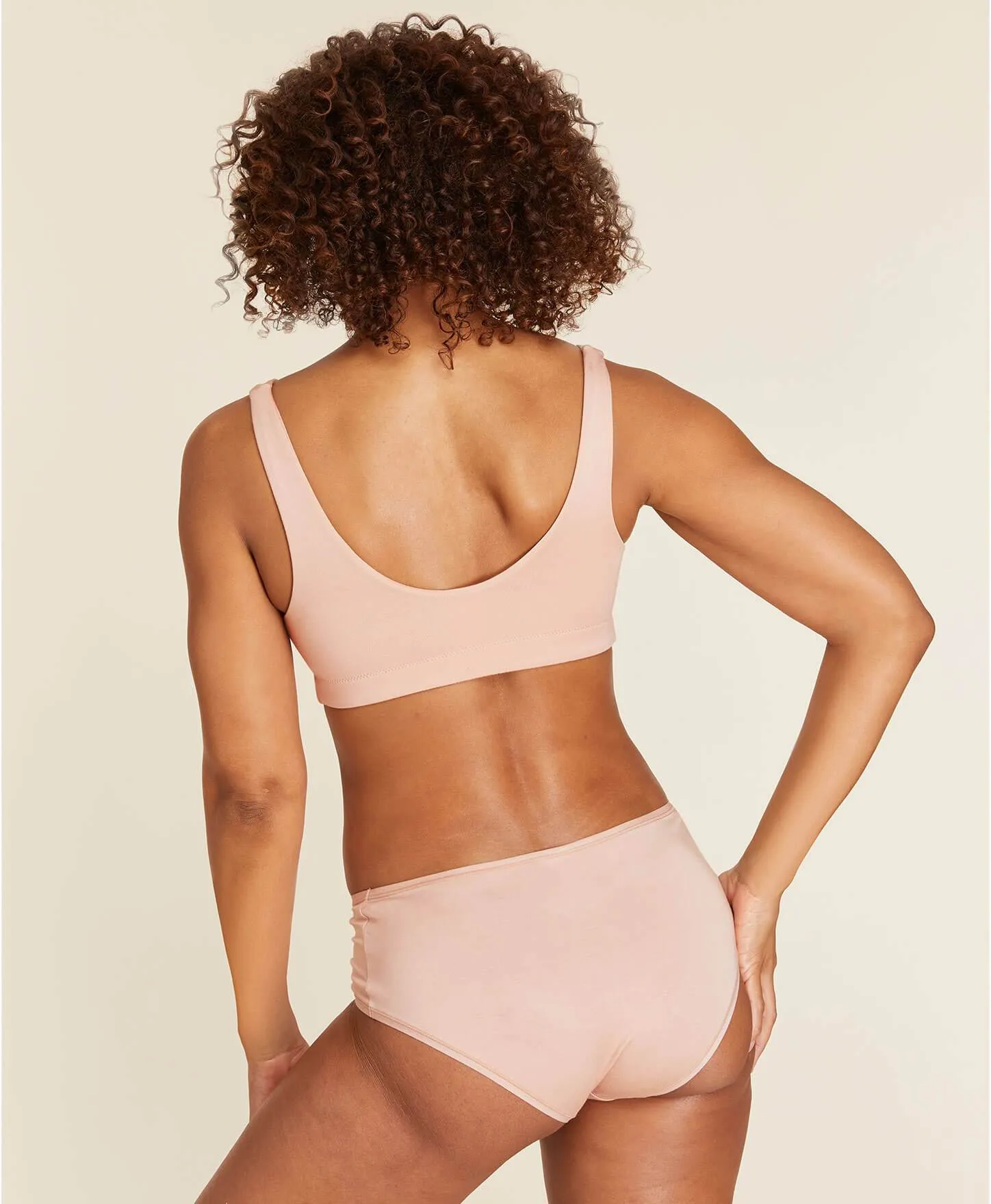 The Brief Panty - Rayon - Blush sold by Andie product image thumbnail 2