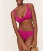 The Classic Bikini Bottom - Textured Floral - Lava sold by Andie