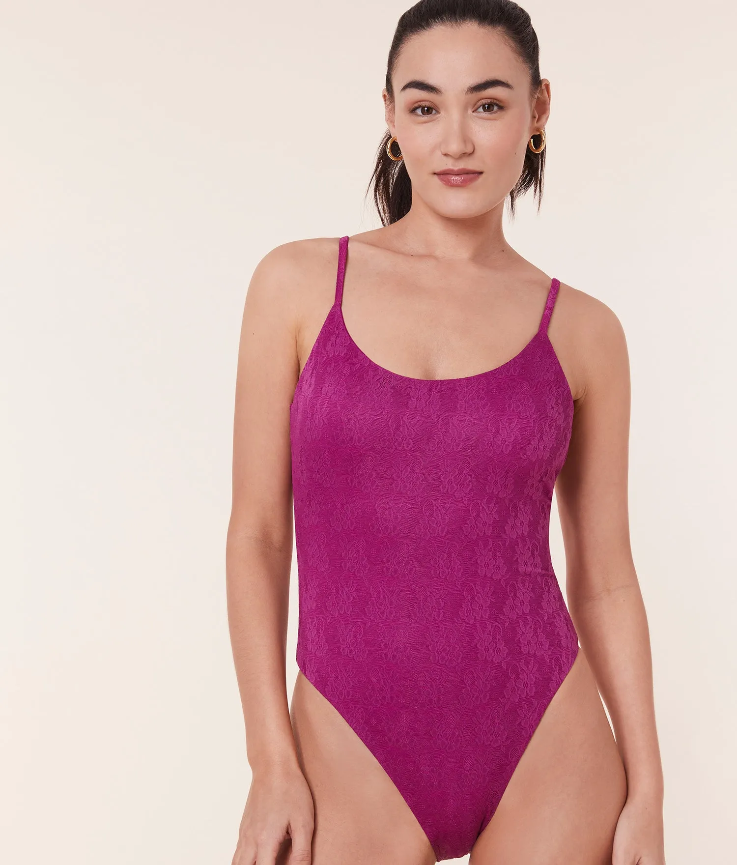 The Liku One Piece - Floral Lace - Aurora - Long Torso sold by Andie product image thumbnail 2