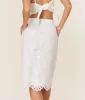 The Mona Skirt - Eyelet - White sold by Andie