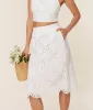 The Mona Skirt - Eyelet - White sold by Andie
