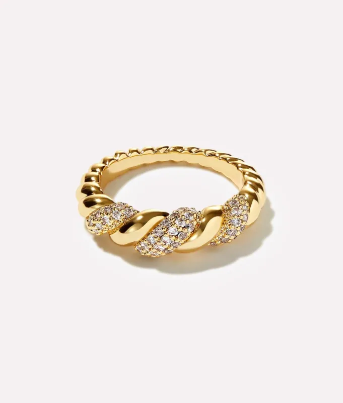 Rope Pave Ring - Ana Luisa sold by Andie