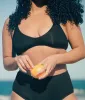 The Valencia Bikini Top - Flat - Black sold by Andie